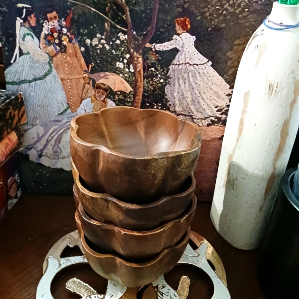 🥣Pacific Merchants Acacia Ware 6”×3" New! Vintage 🪵🥣🥗 Snacks.